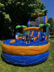 20FT TROPICAL THUNDER DUAL LANE SLIDE